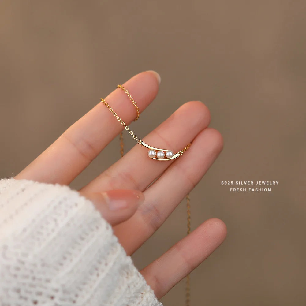 OBEAR XL864 Perlenanhänger Luxus Damen - 925 Silber 1.2g