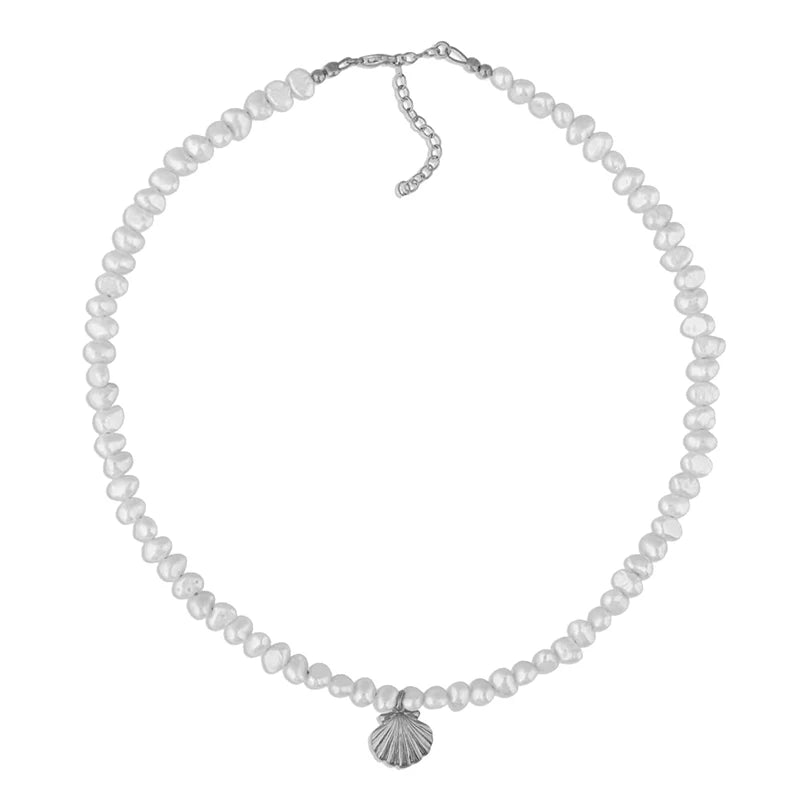 Colier tip choker cu pandantiv din perle de apă dulce Gemnel Bohemia Beach