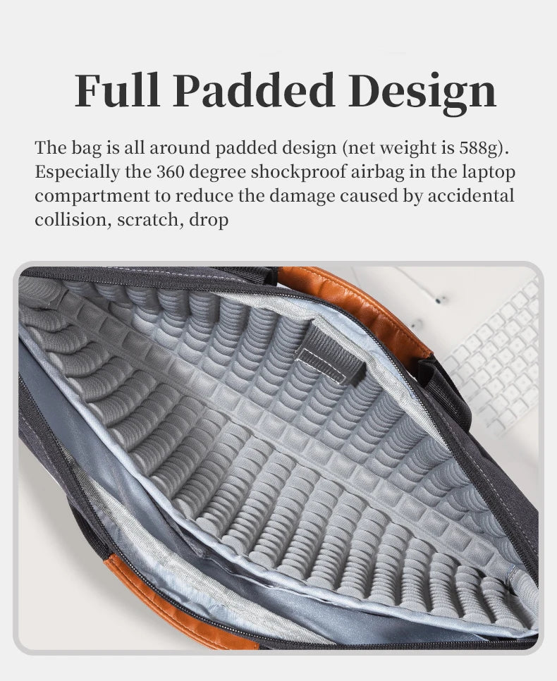 WOMT Umhängetasche Business - 15,6 Zoll Polyester Kompakt