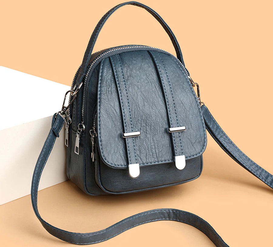 Fashion Multilayer Crossbody Bags For Women 2024 Luxury Designer Brand Leather Shoulder Messenger Bag Ladies Purses and Handbags