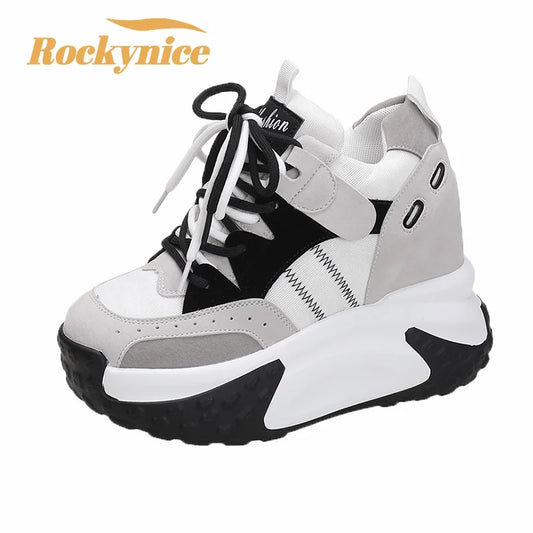 Rockynice 921 Atmungsaktiv Plateau Sneaker - 10,5cm 4cm