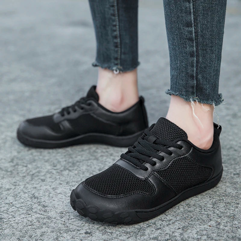 Neu Barfuß Casual Schuhe Für Frauen Leicht Atmungsaktiv Breit Zehen Sneakers Rutschfest Outdoor Walking Flats Loafers Größe 36-42