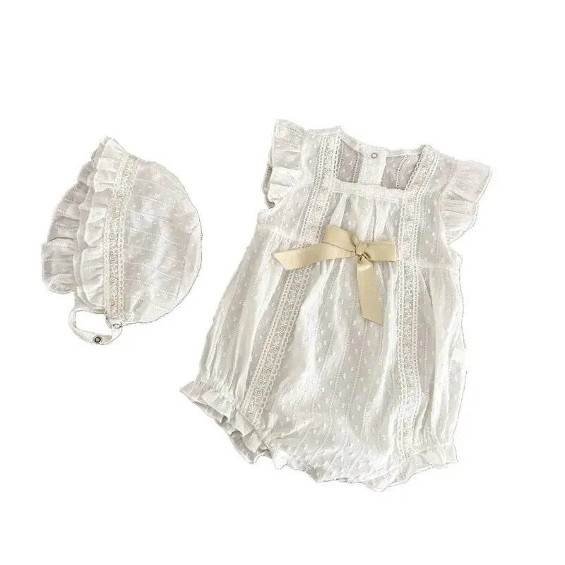 Bratyeessi Jumpsuit Spitze - Baumwolle 0-12M Rüschen