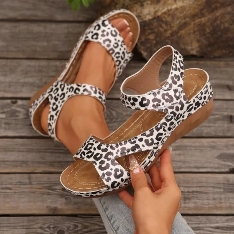 Summer Women Shoes Sandals Elegant Walking Shoes Beach Ladies Shoes Wedge Women's Sandals Non-Slip Footwear Sandal Women Female