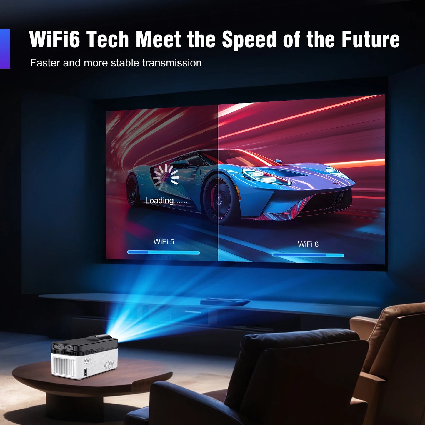 Magcubic Ultra Short Throw HY450 Projektor Mit Auto Offset 8K 4K 1080P 900ANSI BT5.4 Elektronisch Focus WiFi6 AllwinnerH716 Voice