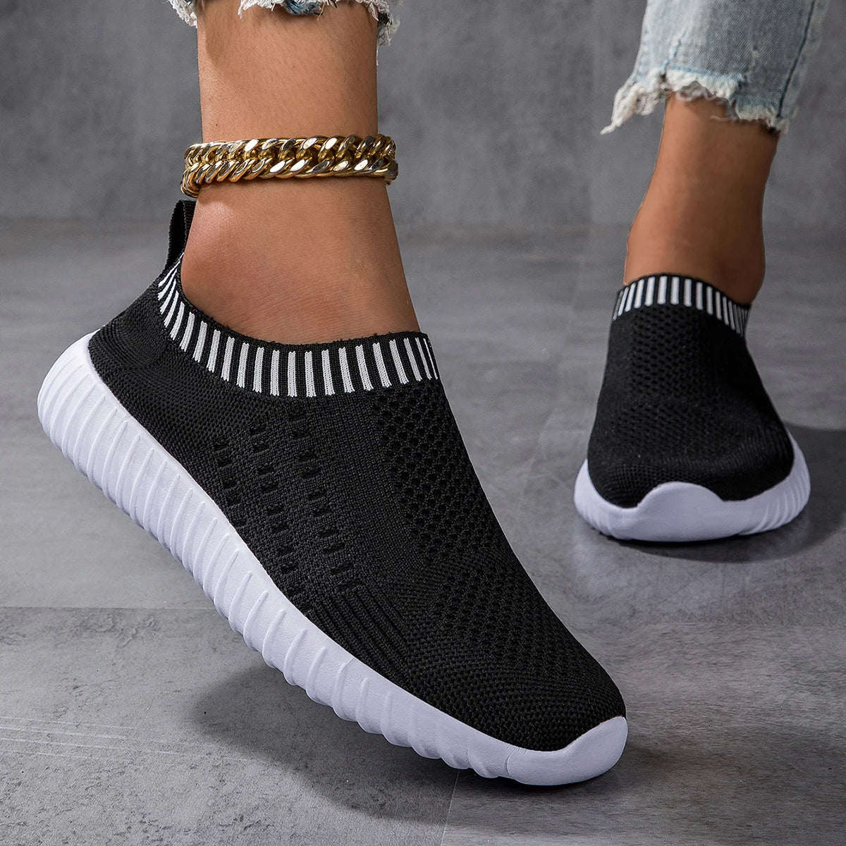 Frauen Sneakers Flach Boden Outdoor Casual Sport Einzel Schuhe Komfortabel Sommer Mesh Leicht Vulkanisiert Walking Schuhe