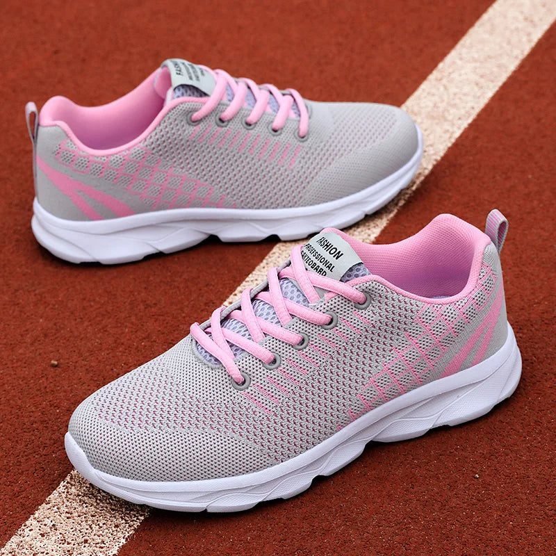 Fashion Womens Running Sneakers High Quality Comfortable Lightweight Casual Shoe Non Slip Breathable Mesh Sports Shoes for Woman