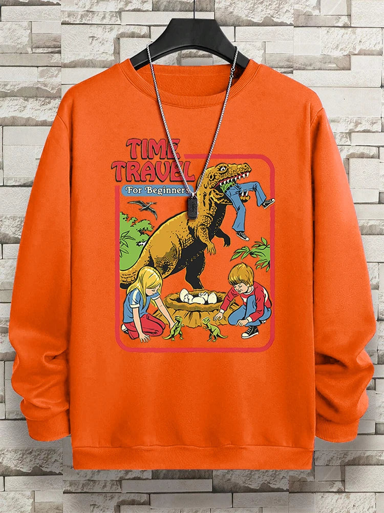 Teekossc Sweatshirt Harajuku Druck-M L, Polyester, O-Kragen