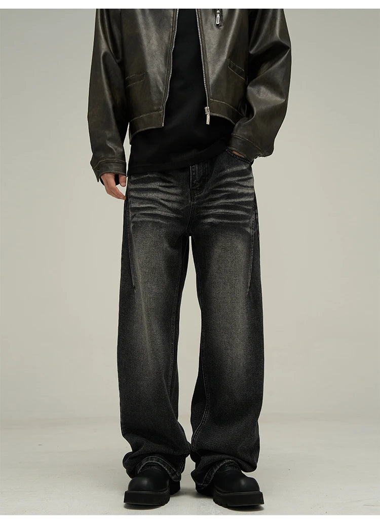 Guangdong Jeans Streetwear Stil - Shorts Denim Loose Herren