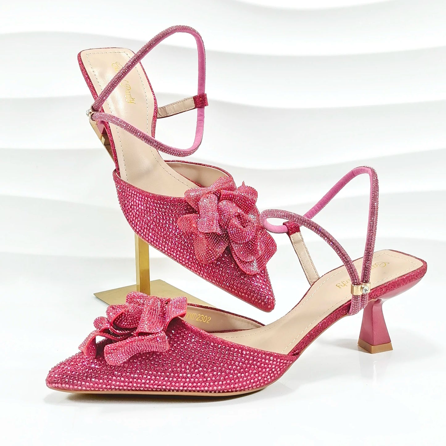 Queena Yan Italienisches Design Noble Stil Damen Sandalen Große Blumen Elegante Hohe Absatz Frauen Schuhe Party Schuhe