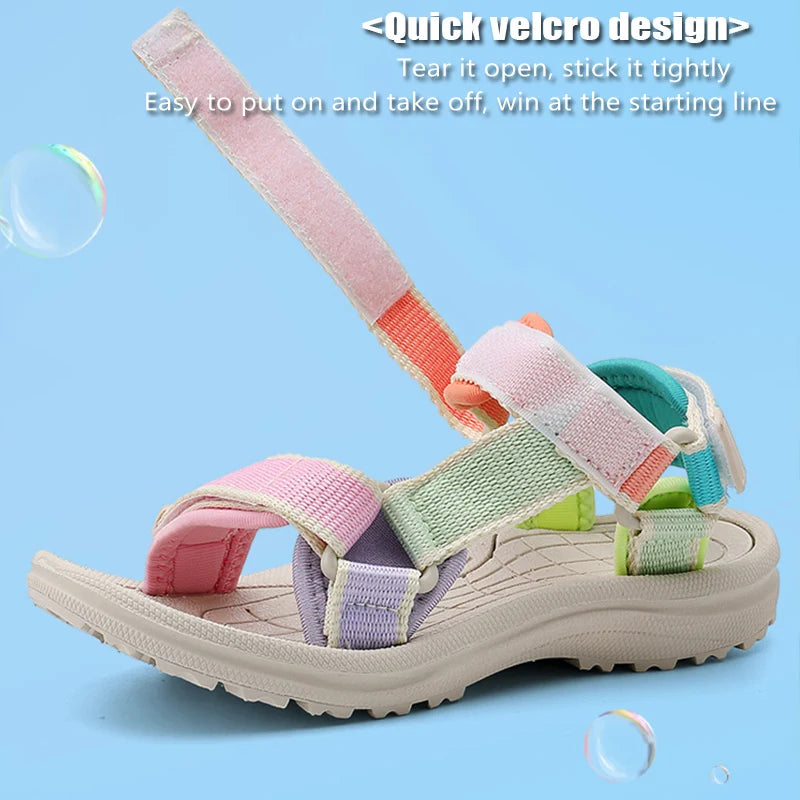 NBGAGA Atmungsaktiv Sandale- Rutschfest Weiche Sohle 30-38