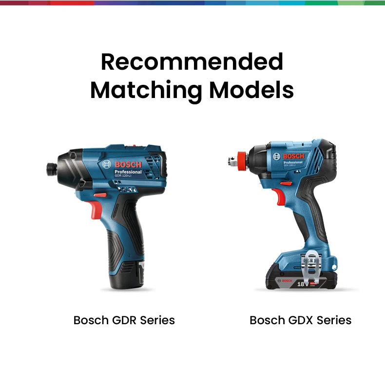 Bosch Resistant Impact Bits for Screwdriver Drill Accessories S2 Steel Metal Drills Bit Set for Bosch GDR/GDX Series Power Tools