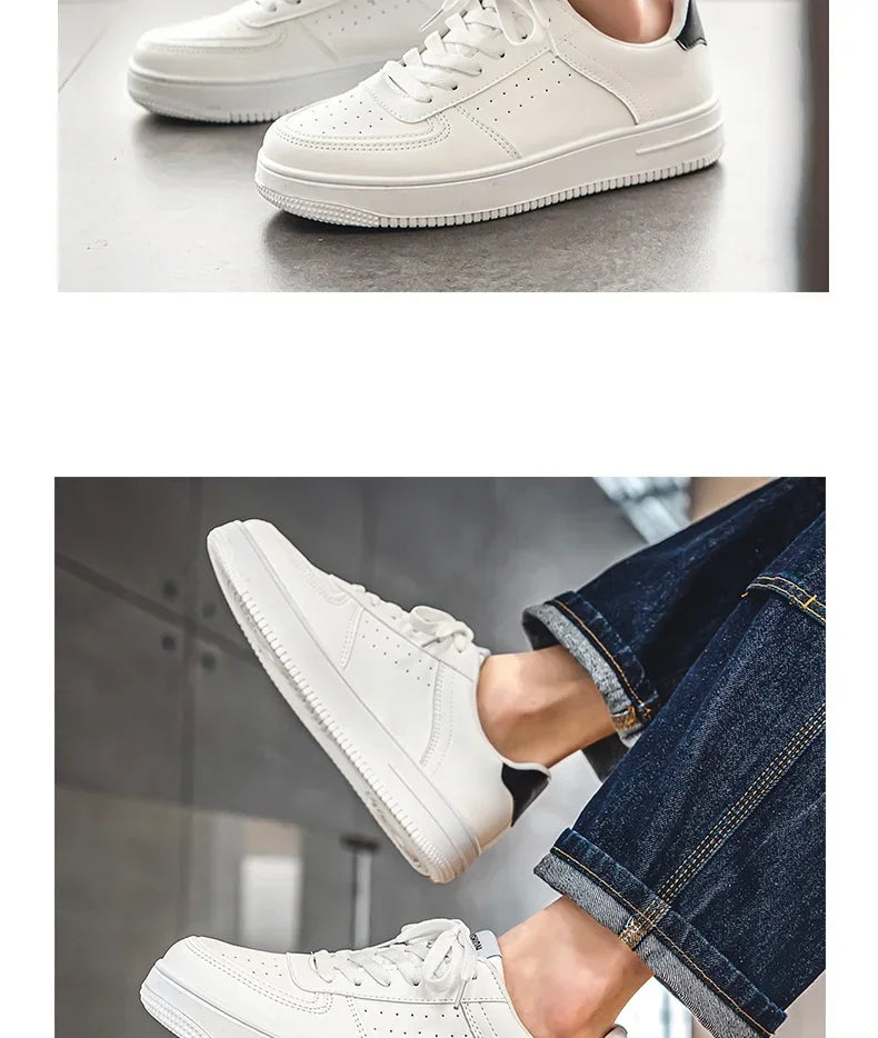 NKLSA Sneaker Atmungsaktiv - Dicke Sohle Weiß Größe