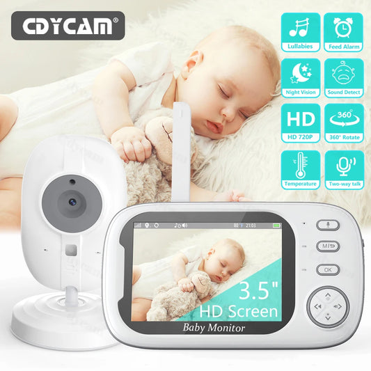 Baby-Monitor 2025: Cdycam 3.5" Wireless-Video - Night Vision Collection