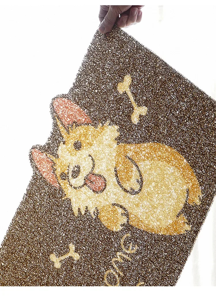 Fußmatte 2025: Cartoon Welcome Entrance Doormat Carpet Kitchen Corridor Non-slip Cat Dog Pet Floor Mat Home Bathroom Living Room Collection
