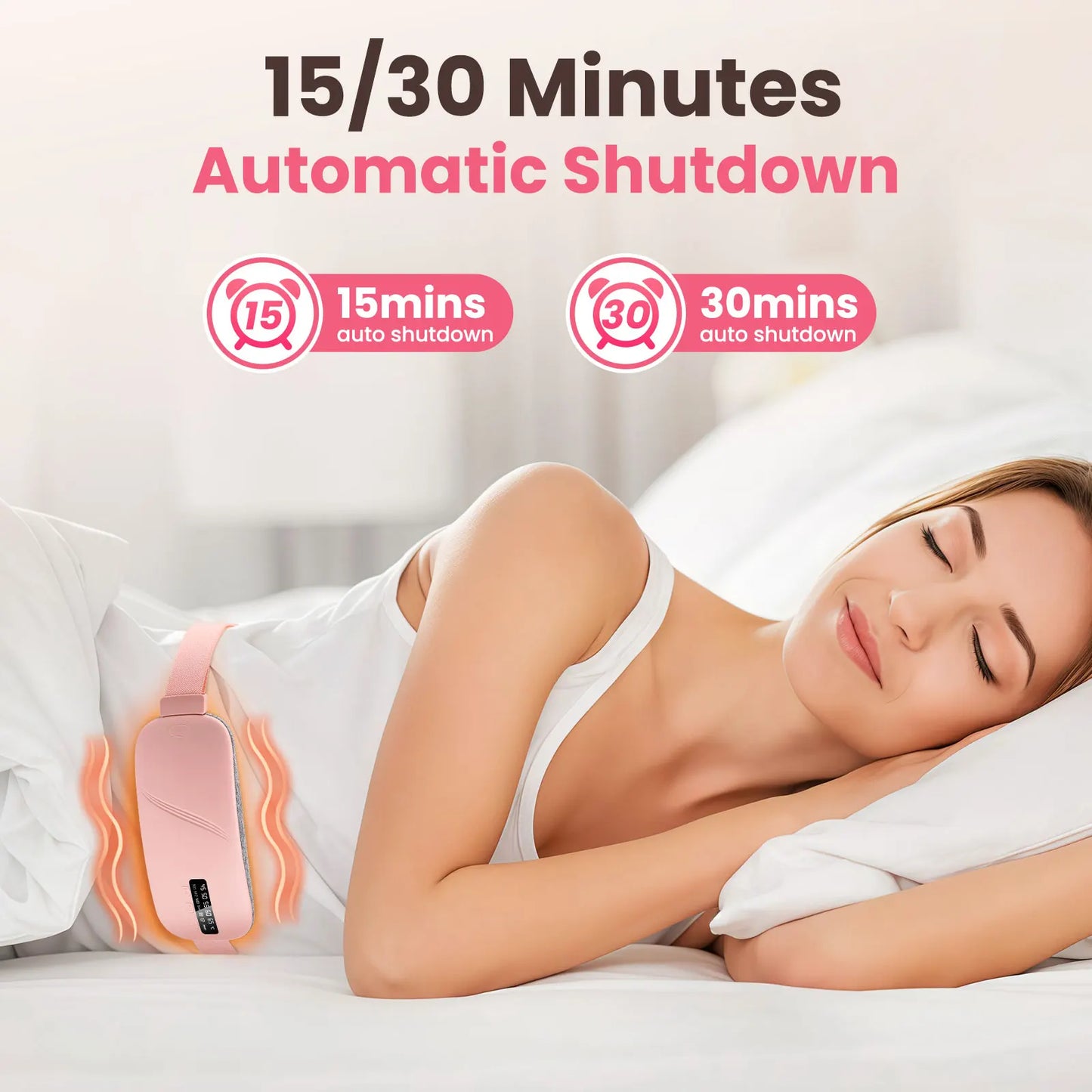Menstrual Uterine Warm Belt For Women Belly Pain Relief USB 5 Gear Electric Heating Pad Vibration Abdomen Waist Massager
