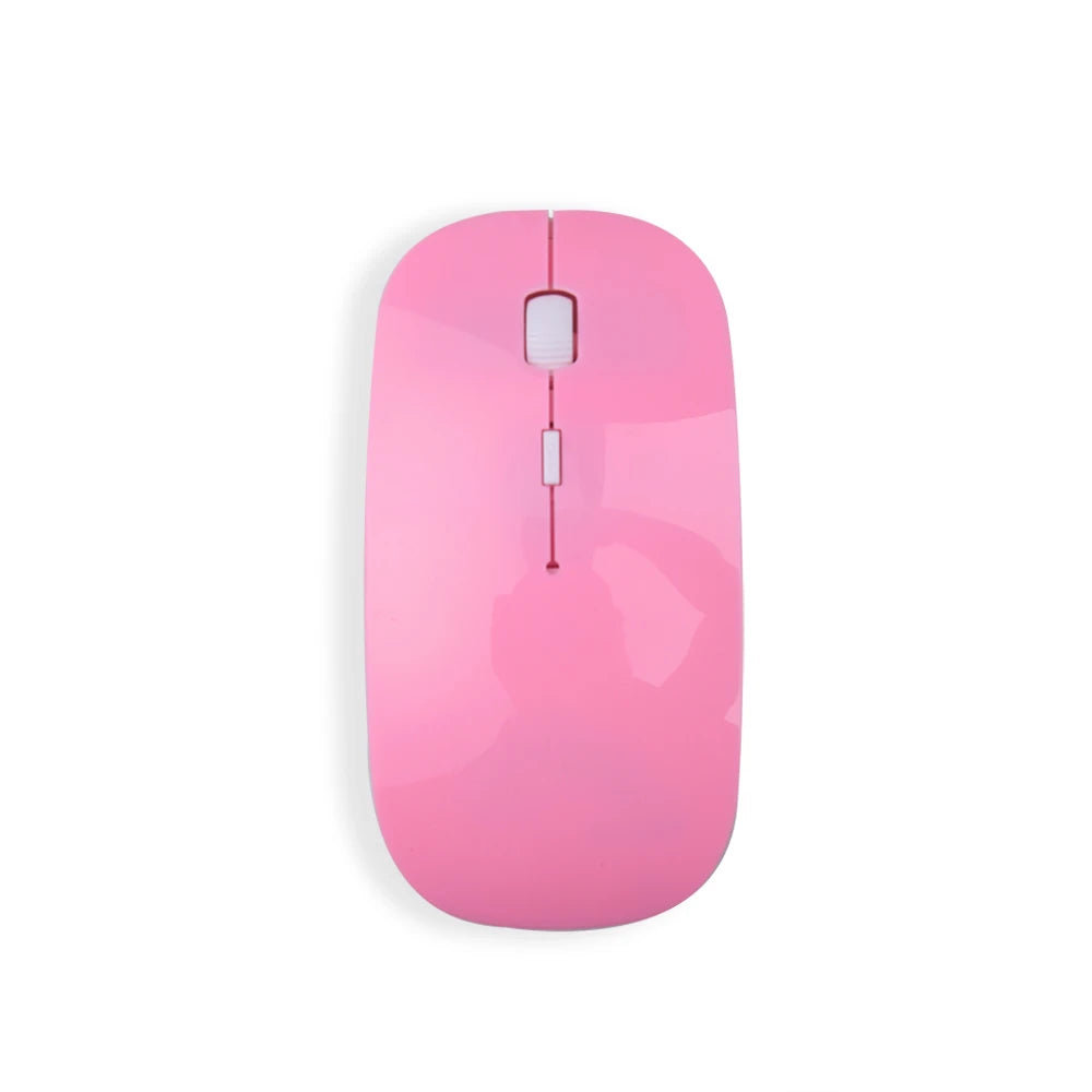 Slim Wireless Mouse 2.4GHz Optical Mice 1600DPI USB Receiver Gamer Office Thin Mouse Ergonomic Design Mice For PC Laptop Desktop