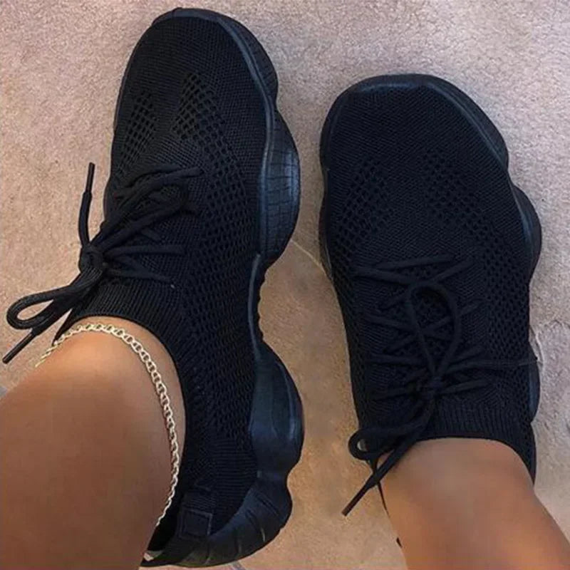 Women Sneakers Mesh Shoes Flats Breathsble Walking Casual Sport Shoes Female Comfort Ladies Plus Size Tenis Feminino Gym Shoes