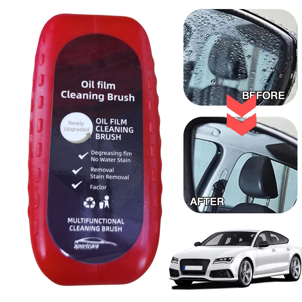 Autoglas-Reiniger 2025: Car Glass Oil Film Remover - Powerful Windshield Cleaner Sponge Brush Water Spots Collection