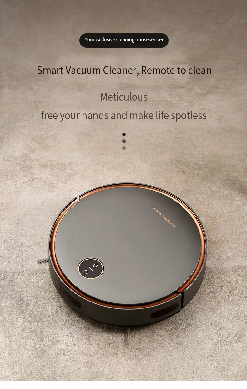 NEW 5000Pa Robot Vacuum Cleaner 3 In 1 Suction Sweeping Mopping Automatic Rechargable Cleaning Sweep Floor for Home Office