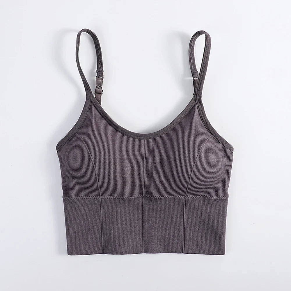 Women elegant Tops Tube Push Up Bra Female Streetwear Sleeveless Camis Seamless Sport Lingerie Tee Crop Top Bandeau Top Tanks