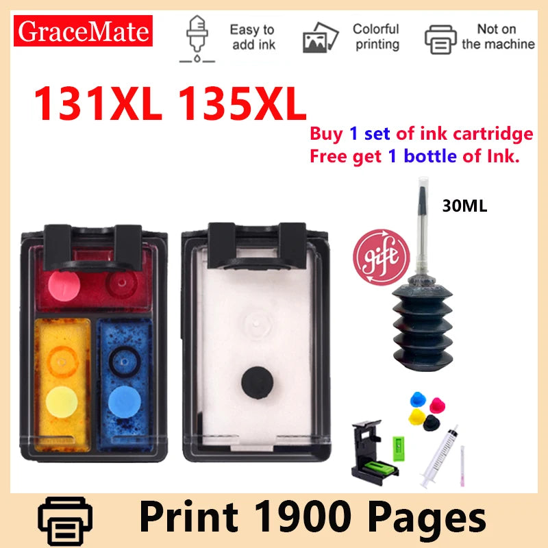 GraceMate 131XL 135XL Nachfüllpatrone - XL Kapazität