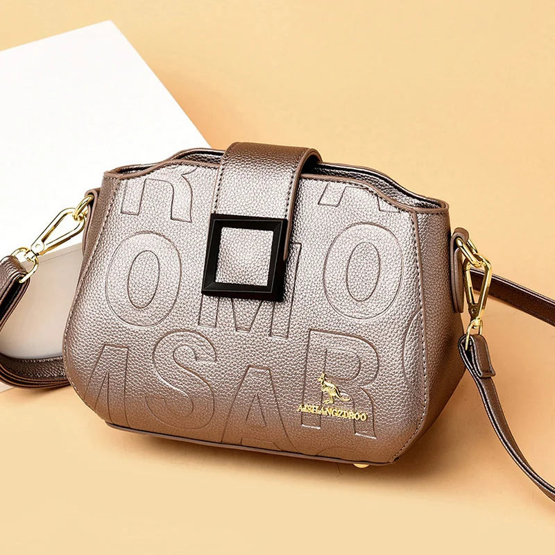 Femeii geantă de mână de lux cu cataramă pătrată Crossbody Bag Casual umăr Crossbody Bags Designer mare capacitate geantă de mână de călătorie