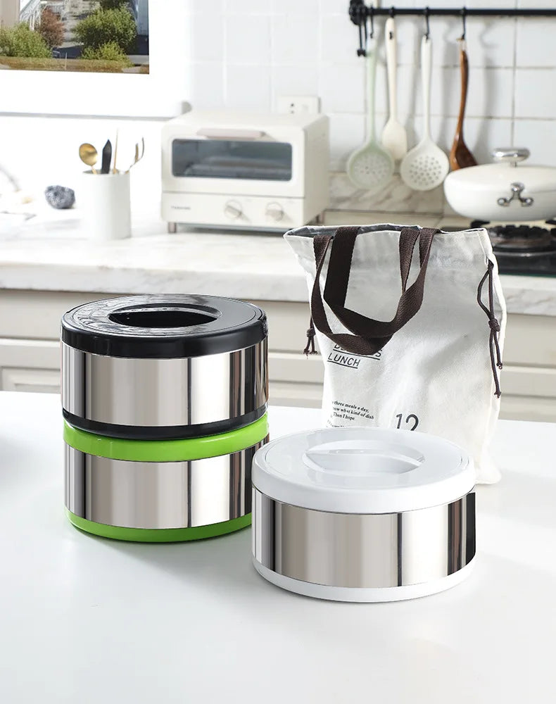 Large Capacity Commercial Portable Insulated Pot with Rice and Household Three Piece Set Insulated Bucket