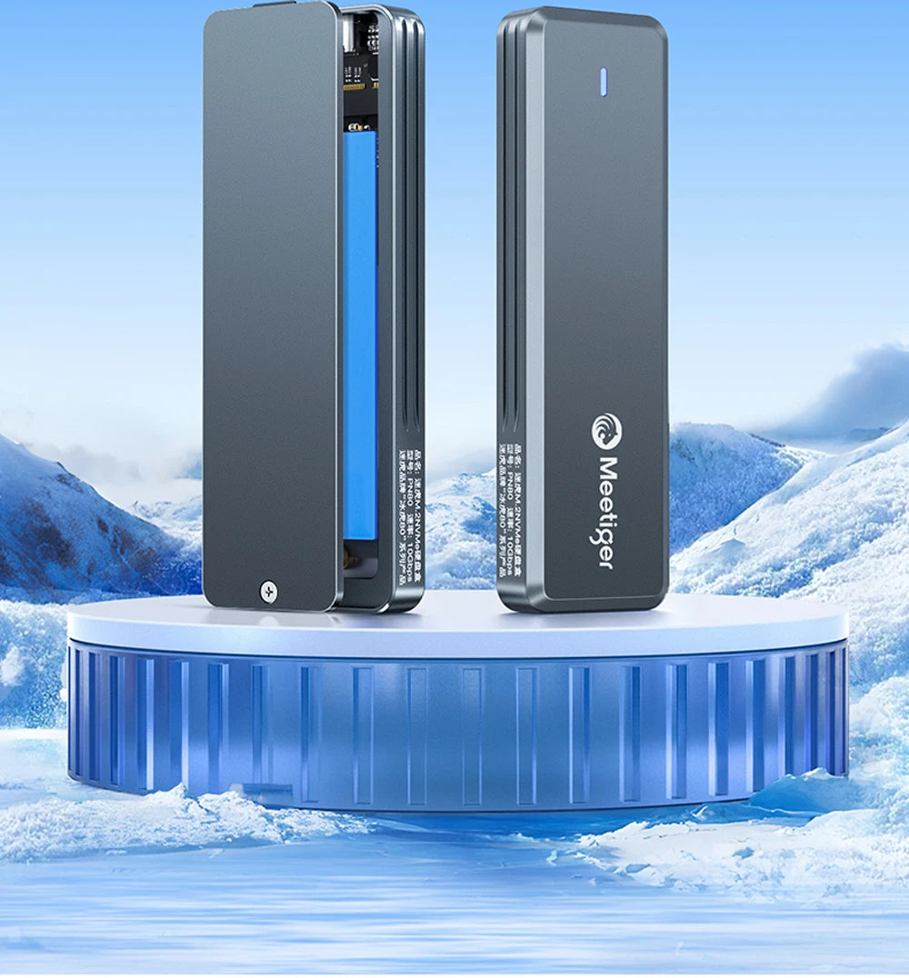 SSD-Gehäuse 2025: Meetiger M.2 SSD Enclosure - 10Gbps USB3.2 Type-C Aluminum NVMe SATA Collection