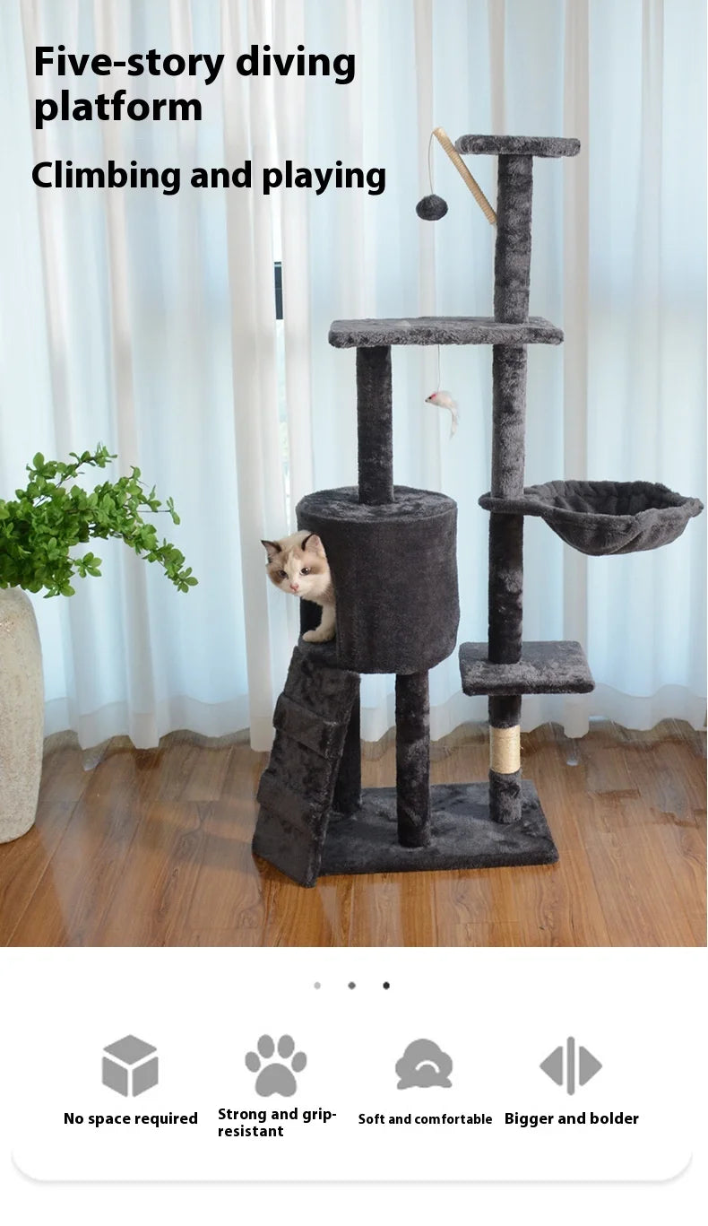 Cat climbing frame Big special tree nest integrated largejumping platform sisal column cat shelf