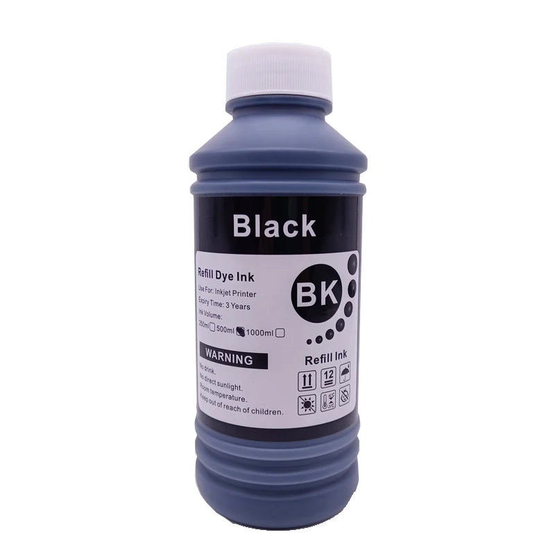 QUNSTEN Universal Dye Tinte - 500ml Für Epson Canon HP