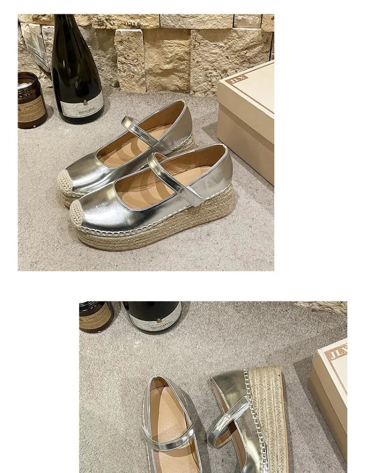 High Heels Women Shoes New Weave Wedges Platform Dress Party Shoes 2025 Spring Women's Rome Sandals Pumps Female Zapatillas