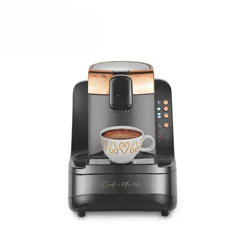 Automatic Coffee Machine, 120V, UL, White, Gold, Medium