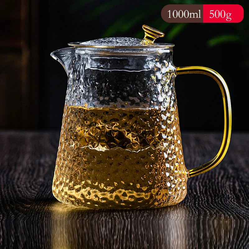 GIANXI High Quality Heat Resistant Glass Tea Pot Chinese Kung Fu Tea Set Puer Kettle Coffee Glass Pot Convenient Office TeaPot