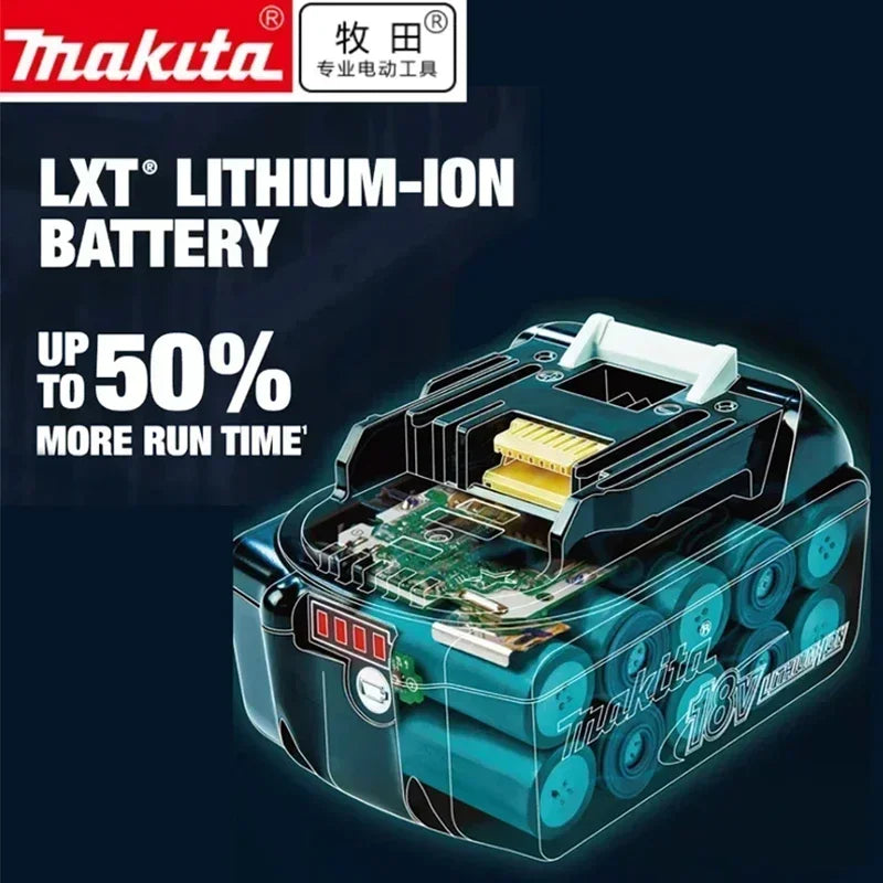 Batería Makita genuina de 18V, batería de herramientas eléctricas recargable de 6Ah, 18V makita con reemplazo de iones de litio