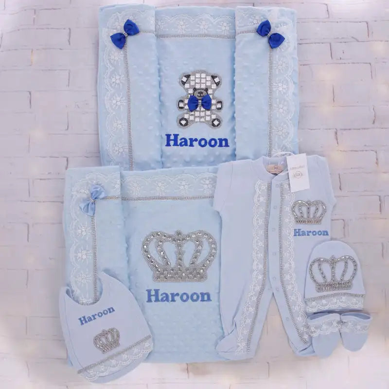 Baby-Outfit-Set 2025: 5-teiliges Spitzen-Baumwoll-Set für Neugeborene - Säuglingspflege-Kollektion