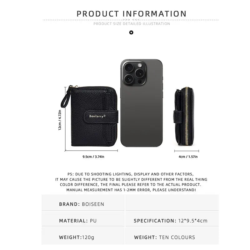 Neue Kurz Frauen Reißverschluss Geldbörsen Große Kapazität Karten Halter Marke Weiblich Portemonnaies Qualität Münz Tasche Foto Halter Geldbörse Für Mädchen