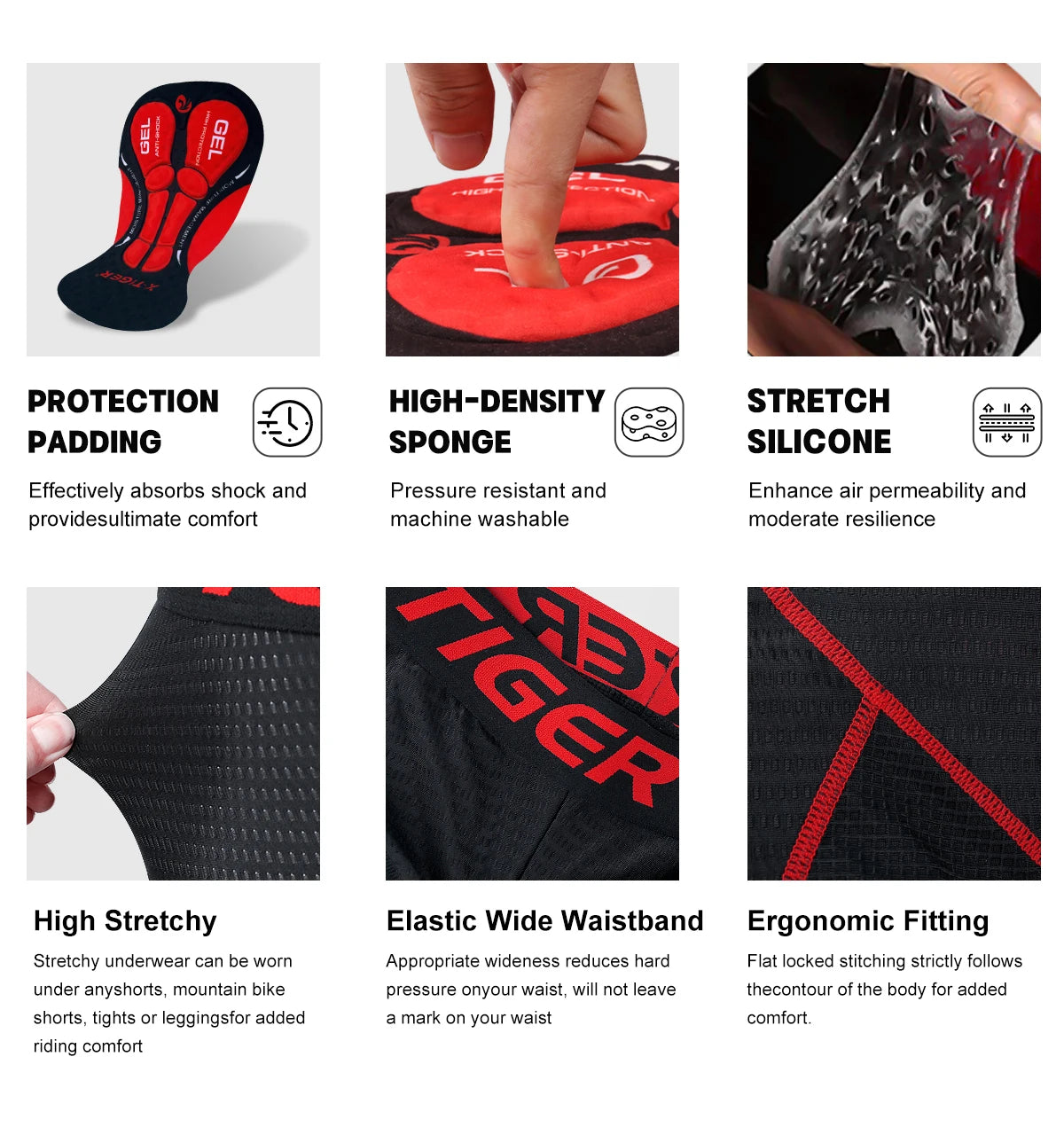 Pernă de gel respirabilă X-TIGER XM-DNK-36001, S-XL, poli