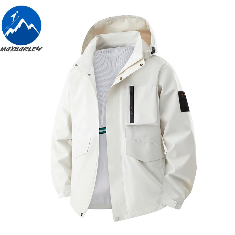 OutdoorPro Jacke wasserdicht - 8XL Kapuze PES winddicht