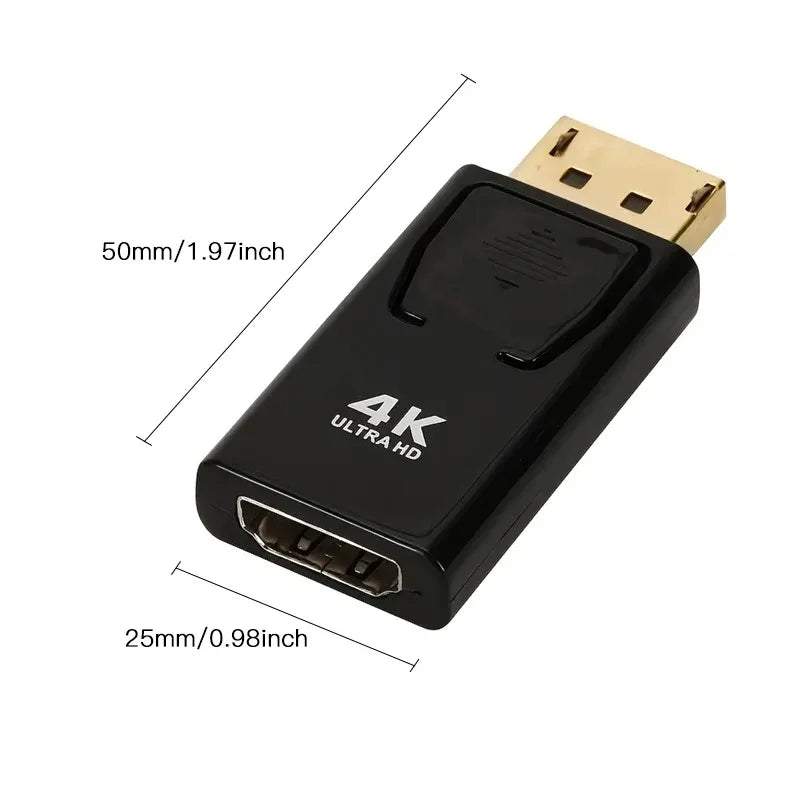 Cable4K DP HDMI Adapter Kompatibel - 4K 0,05 m Audio Video