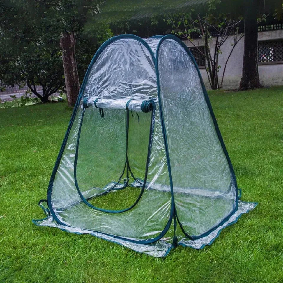 Plants Greenhouse Tent Transparent Folding Horticultural Greenhouse Warm Room Mini Sunroom Garden Nursery Plant Protective Cover