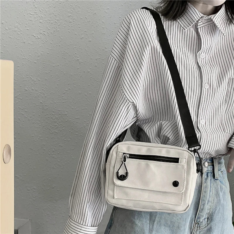 Crossbody Tasche Neue Canvas 2025 - Casual Vielseitig Schön Fashion Frauen - Eine Schulter Paket Große Kapazität Handy Münze Geldbörse