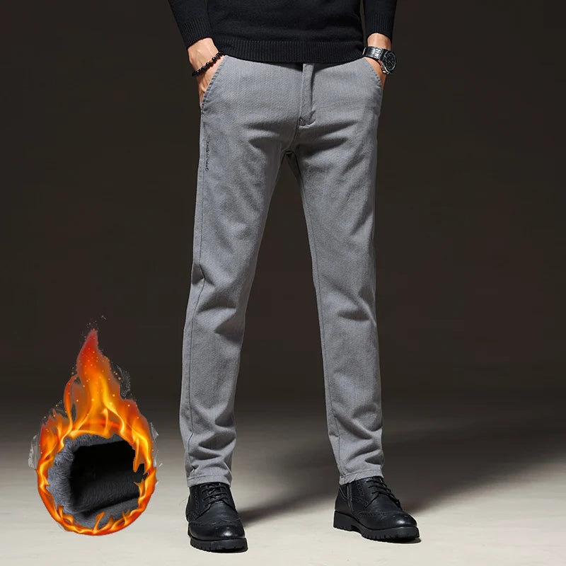Pantaloni CN Warmfleece - Talie elastică din bumbac, model standard