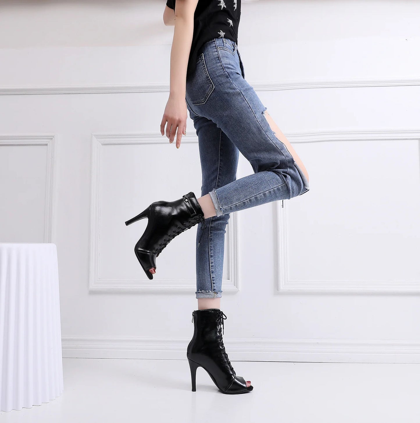 Women's 2020 Brand Party Boots Women's elegant stilettos High Heels Footwear Women Latin dance heels shoes Latin 2020 For Ballroom