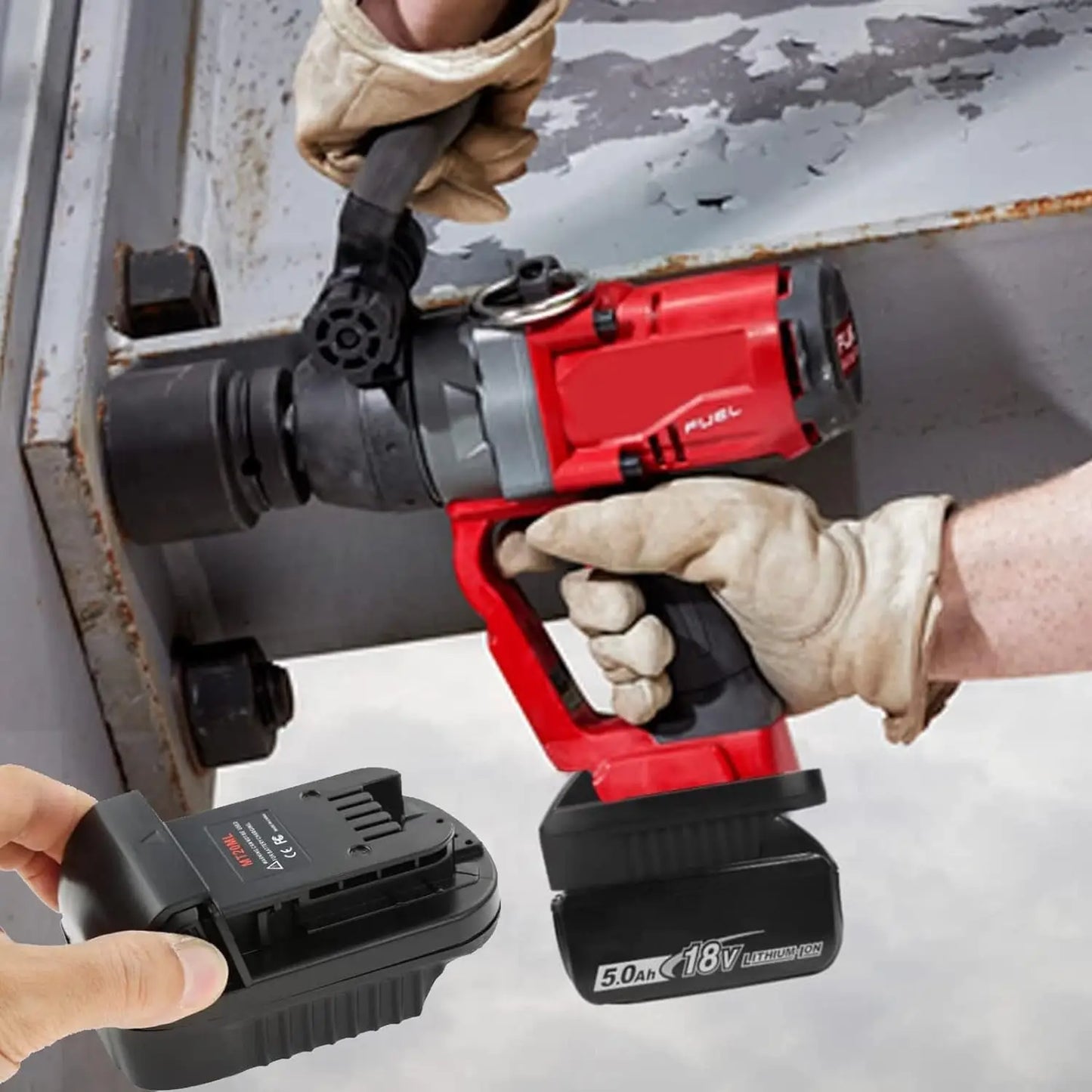 Akku-Adapter 2025: MT20ML Makita-Milwaukee - Battery Conversion Collection