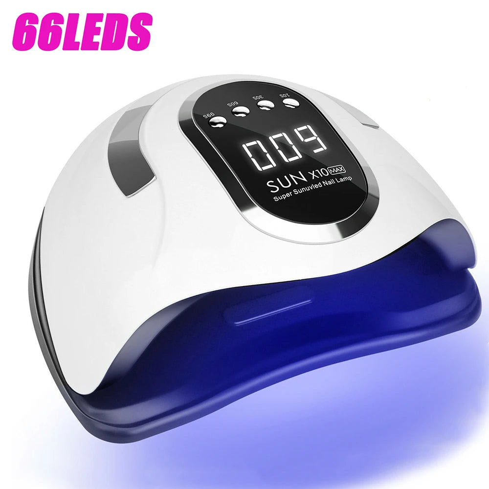 SUN X12 MAX UV LED Nail Lamp For Manicure 66 Led UV Lamp For Nails Gel Polish Dryer With Smart Sensor Professional Salon Tool