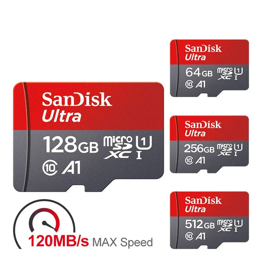 Ultra microsd 128GB 32GB 64GB 256GB 512GB A1 Micro SD Card SD TF Flash Card Memory Card Class 10 for Phone - Golden Bridge Store