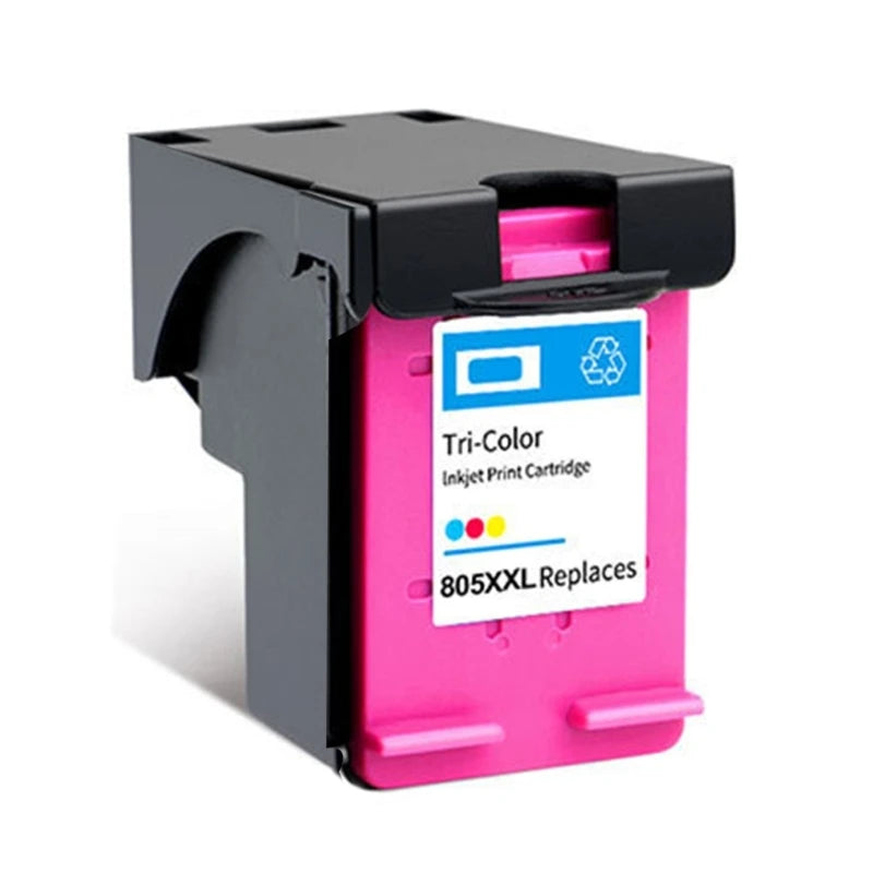 F3KE 805XL XXL Color Inkjet Ink Cartridge for HP DeskJet 1210 1212 2330 2332 2335 Printer Large Ink for Extended Printing