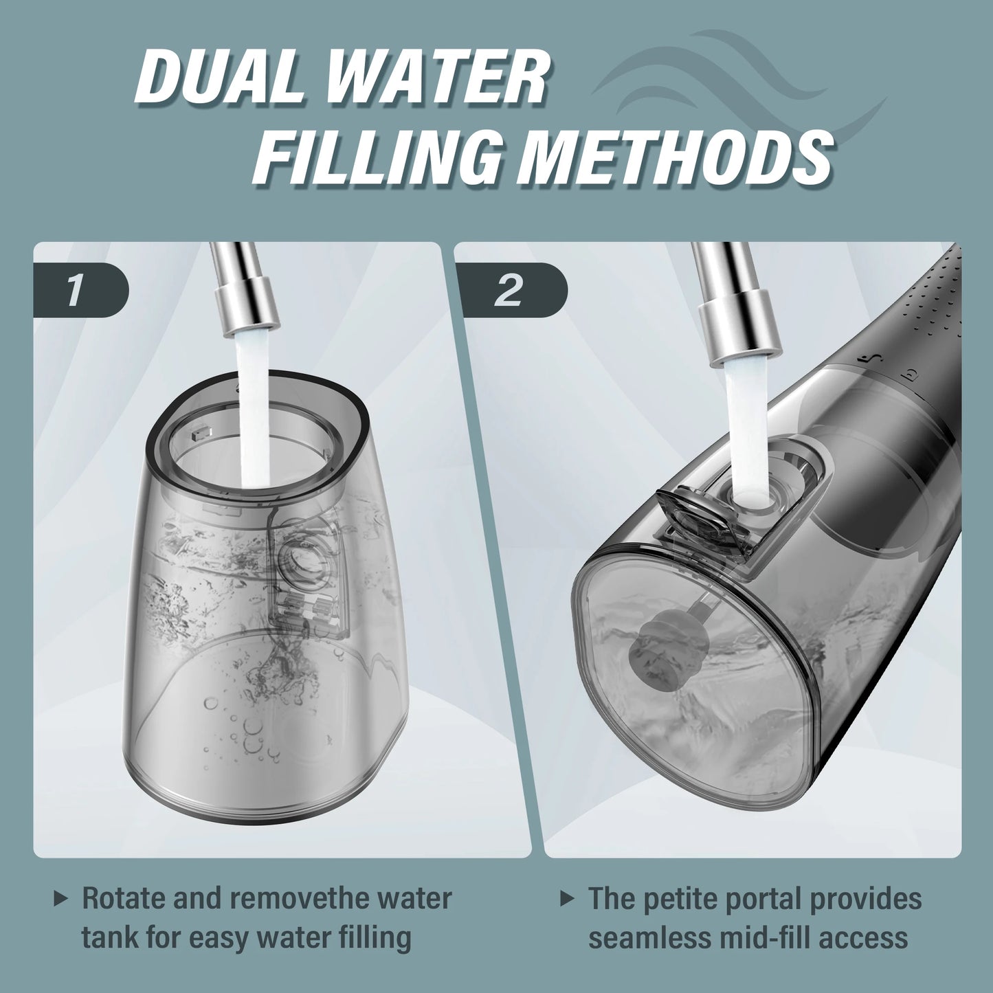 Irigator oral 2025: Irigator oral Sejoy Dental cu apă - Curățitor de dinți cu 4 duze și 4 moduri pentru îngrijire dentară profesională