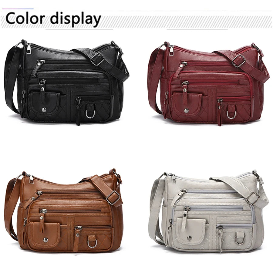 LANYIBAIGE Schultertasche Luxuriös - PU 15L 30x22x10cm